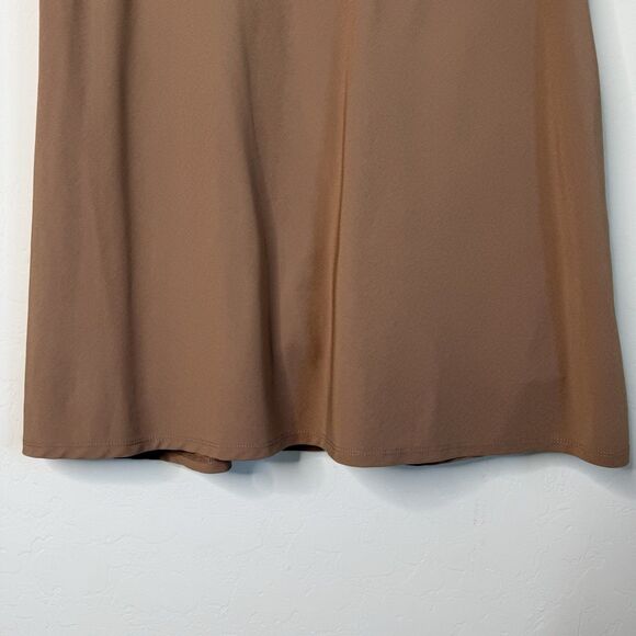 Abercrombie & Fitch Large Tall Traveler Mini Skort Dress Brown Athletic Lounge - Picture 2 of 10